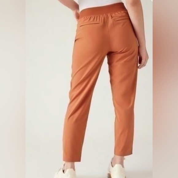 Athleta Tan Trousers High-Waisted Relaxed Fit - Picture 3 of 10